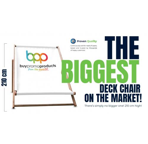 Giant Wooden Deckchair - Custom Printed